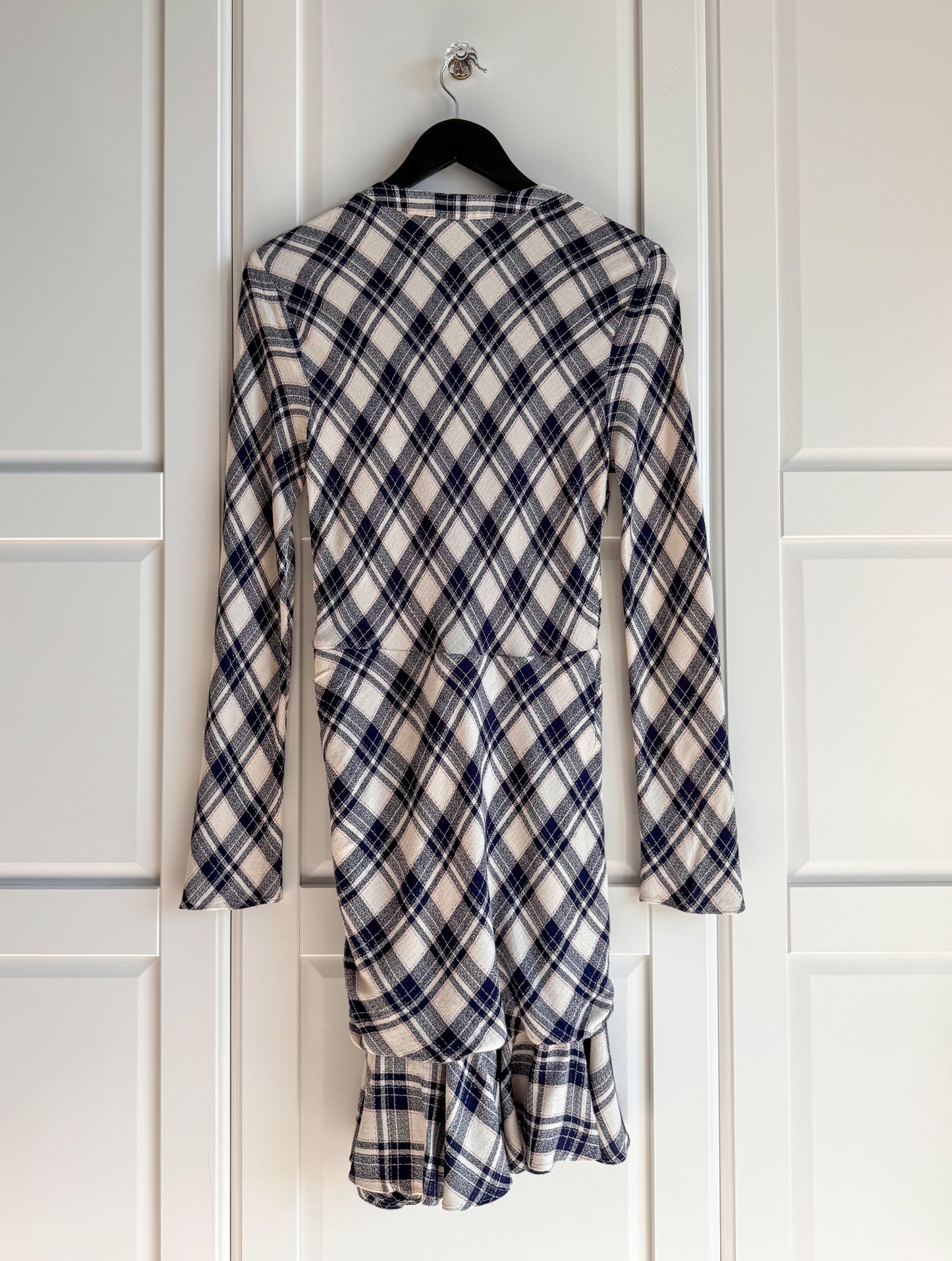 Veronica Beard ‘Rowe’ ruched plaid dress