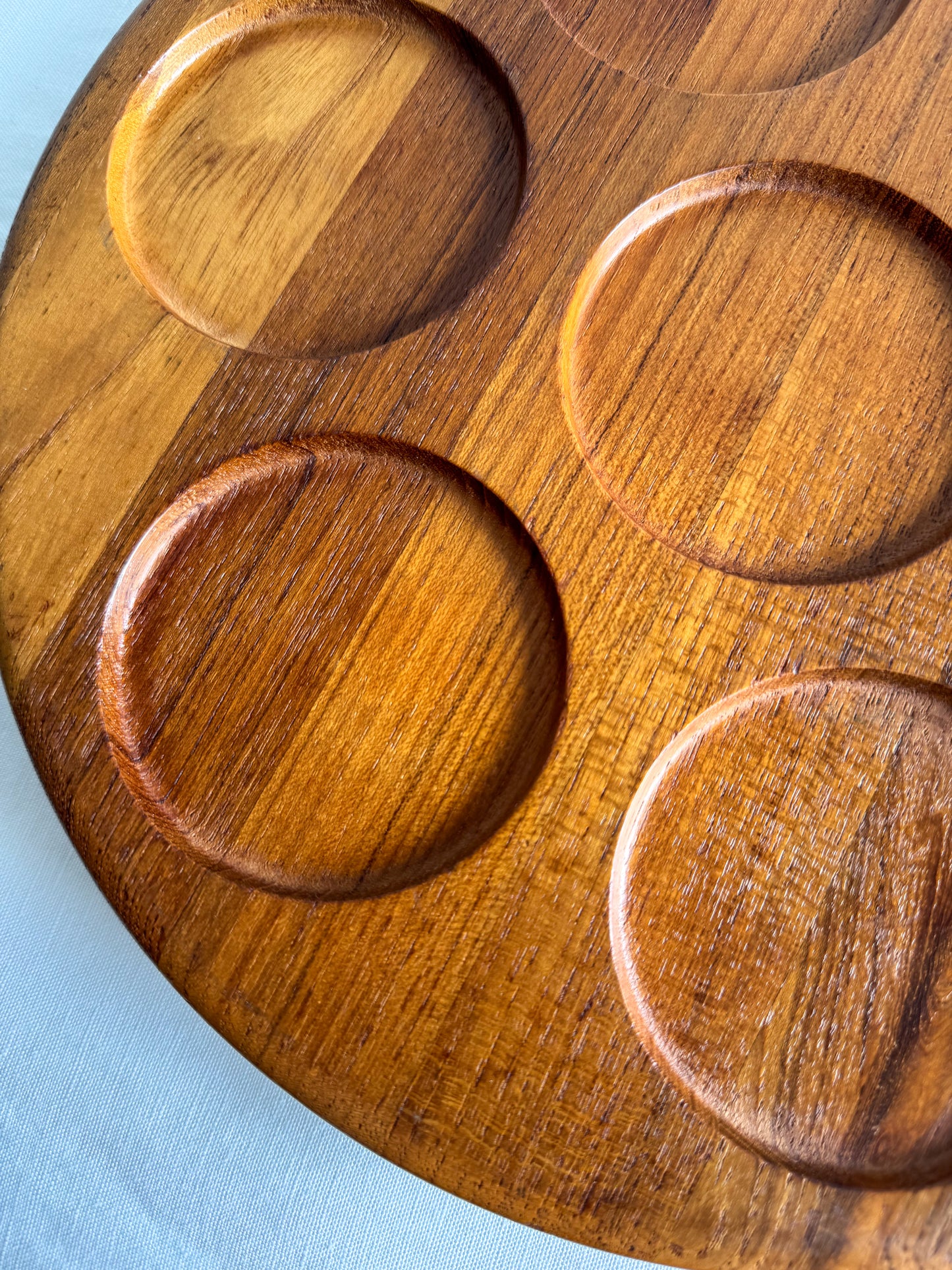1960's vintage danish 'Lazy Susan' tray by Digsmed