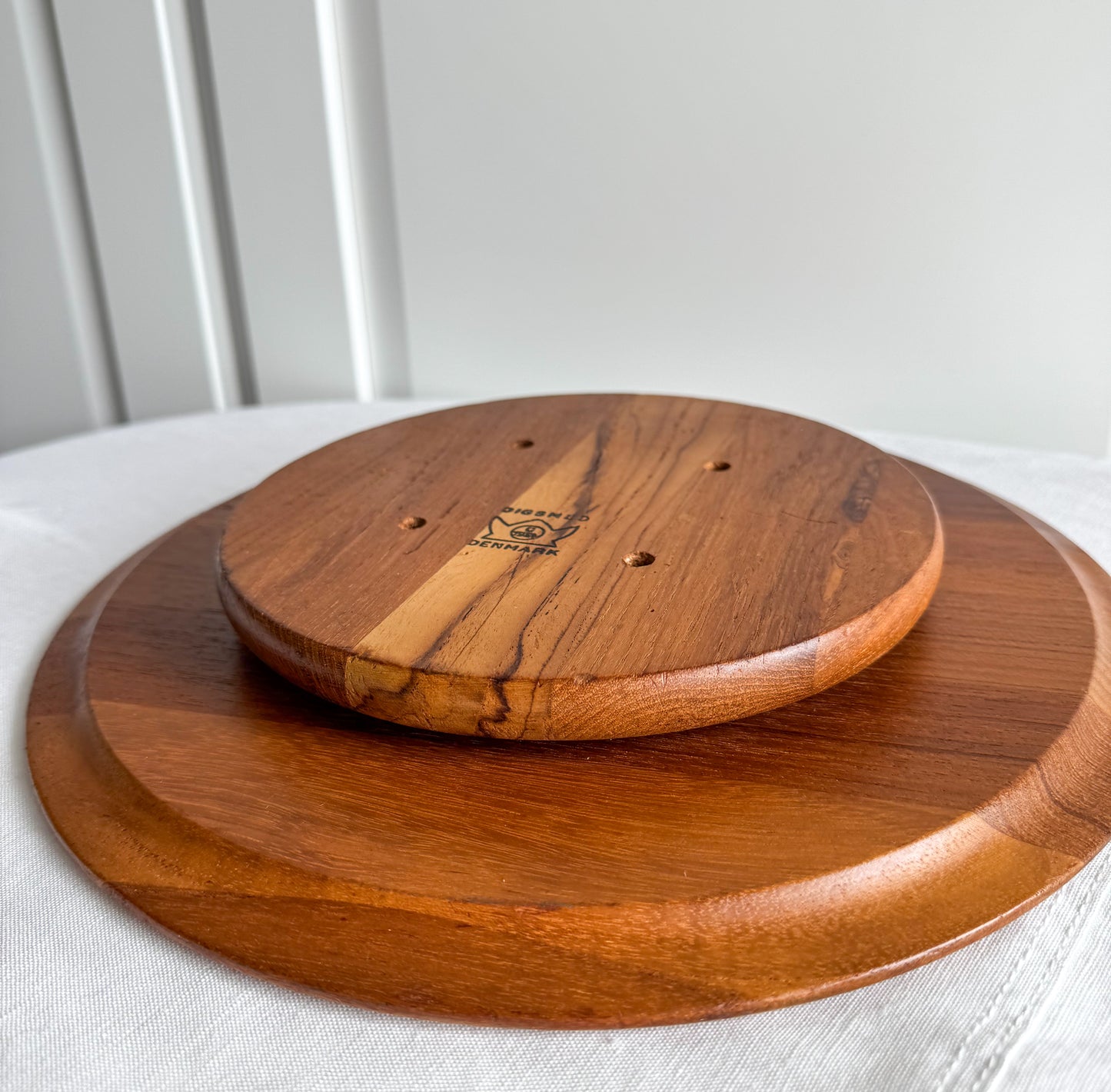 1960's vintage danish 'Lazy Susan' tray by Digsmed