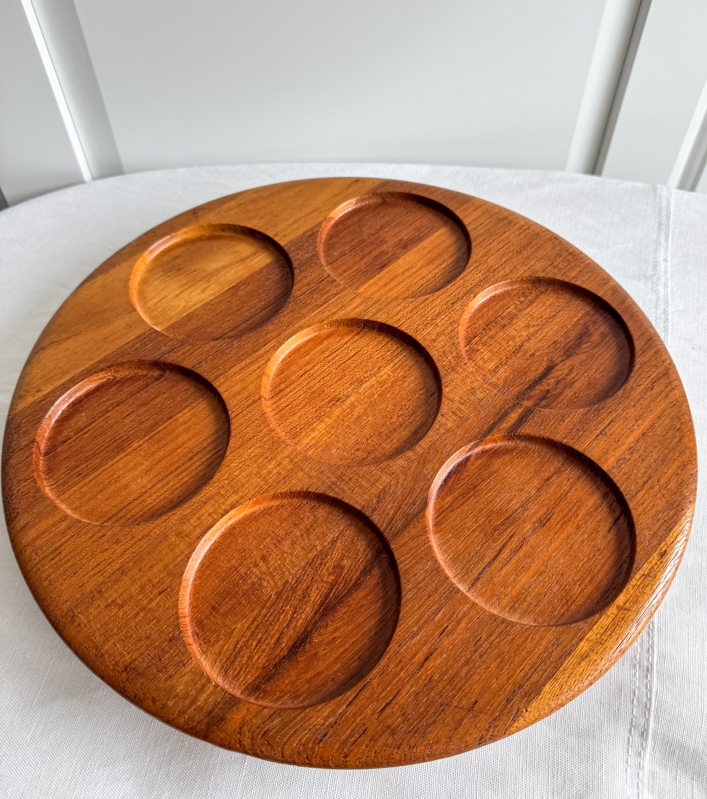 1960's vintage danish 'Lazy Susan' tray by Digsmed