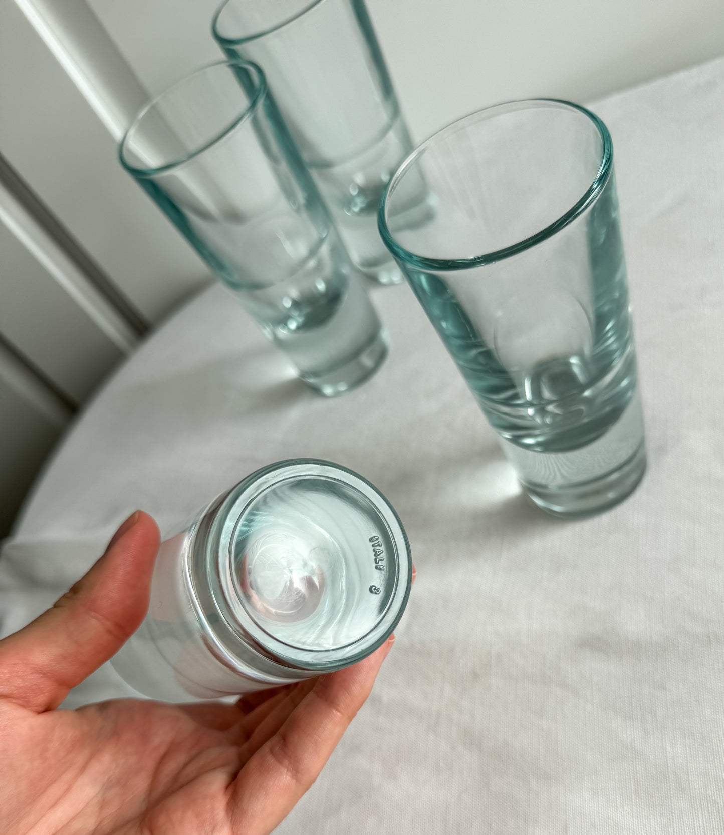 Vintage Carlo Moretti Heavy Bullet Cocktail Glasses - Made in Italy