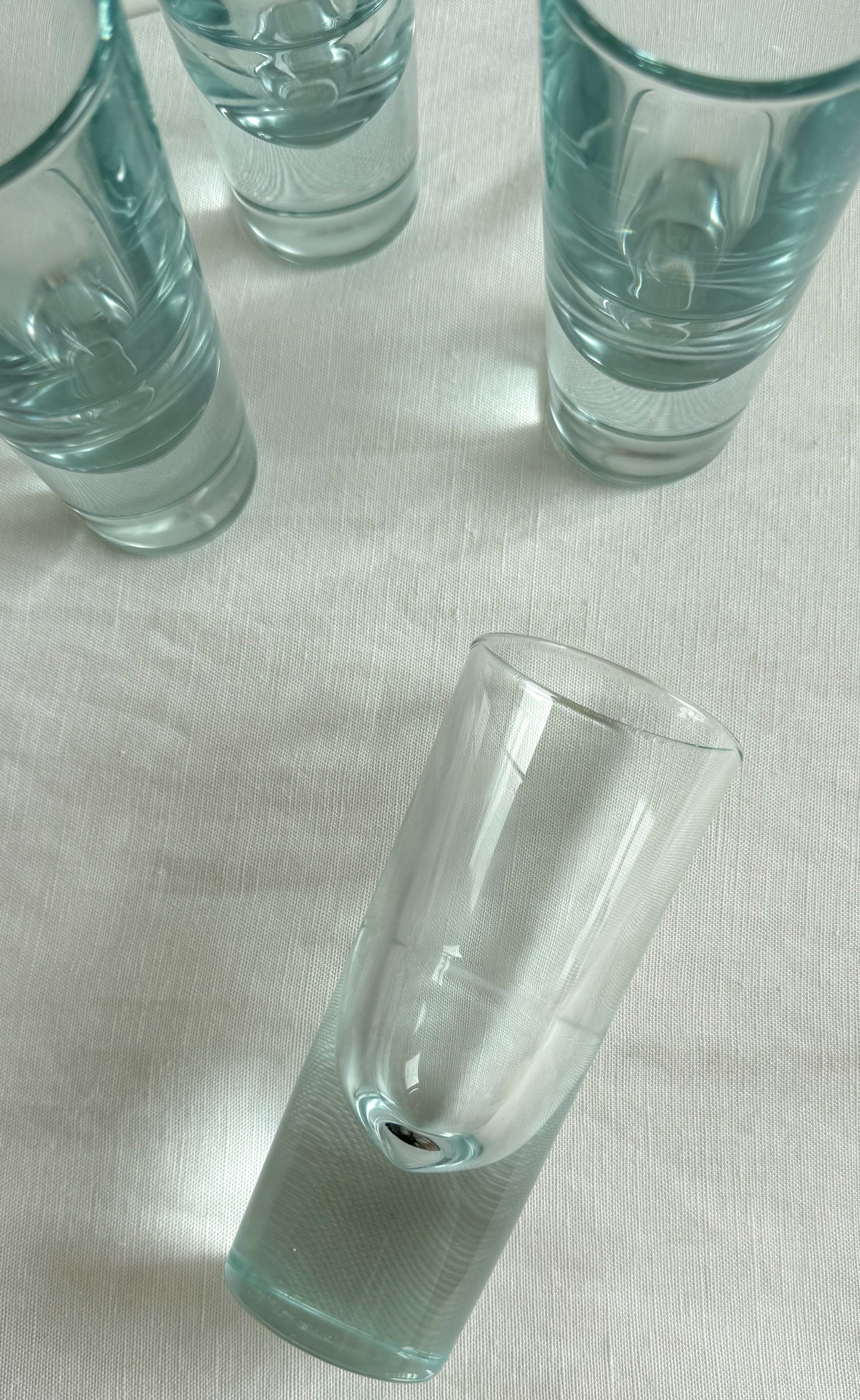 Vintage Carlo Moretti Heavy Bullet Cocktail Glasses - Made in Italy
