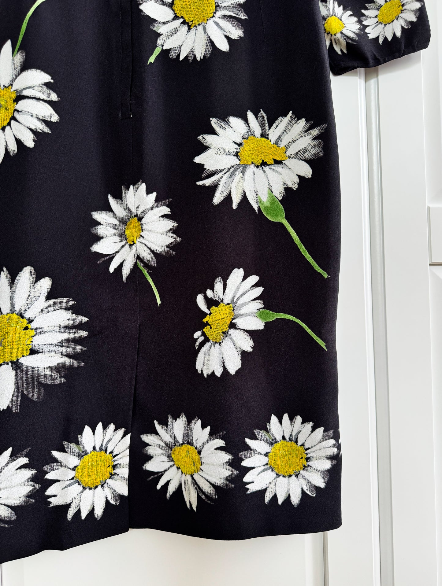 Dolce & Gabbana black floral dress with silk lining