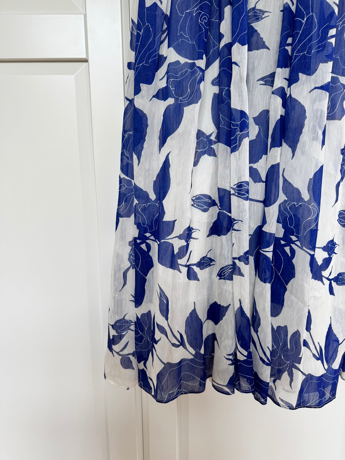 Aje ‘Elysium’ Floral-Print Midi Dress in Blue