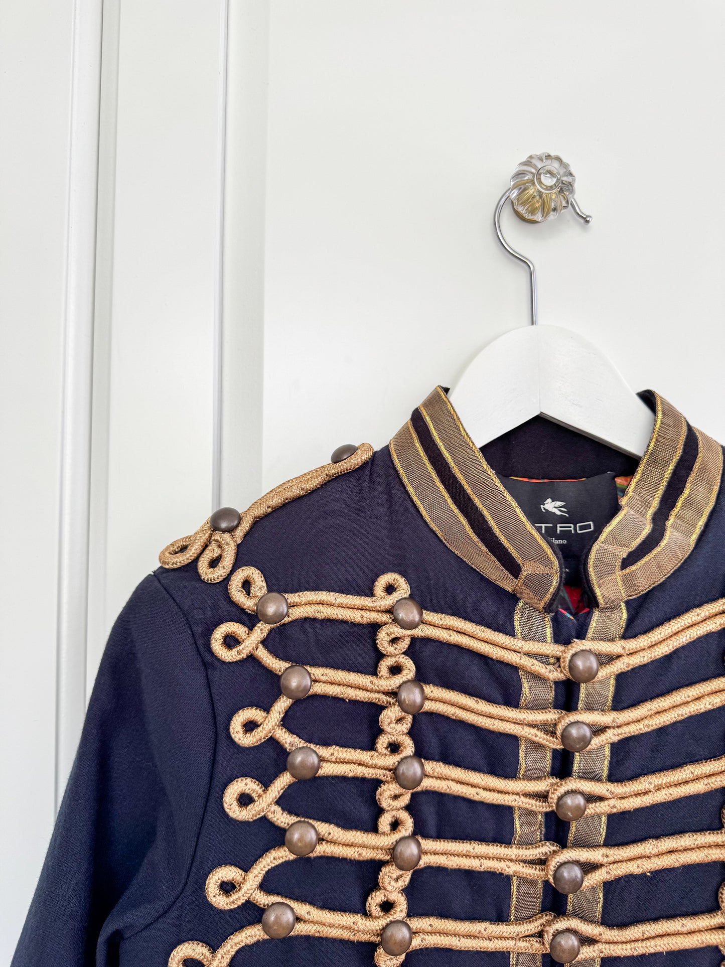 Etro braid-detail military style jacket