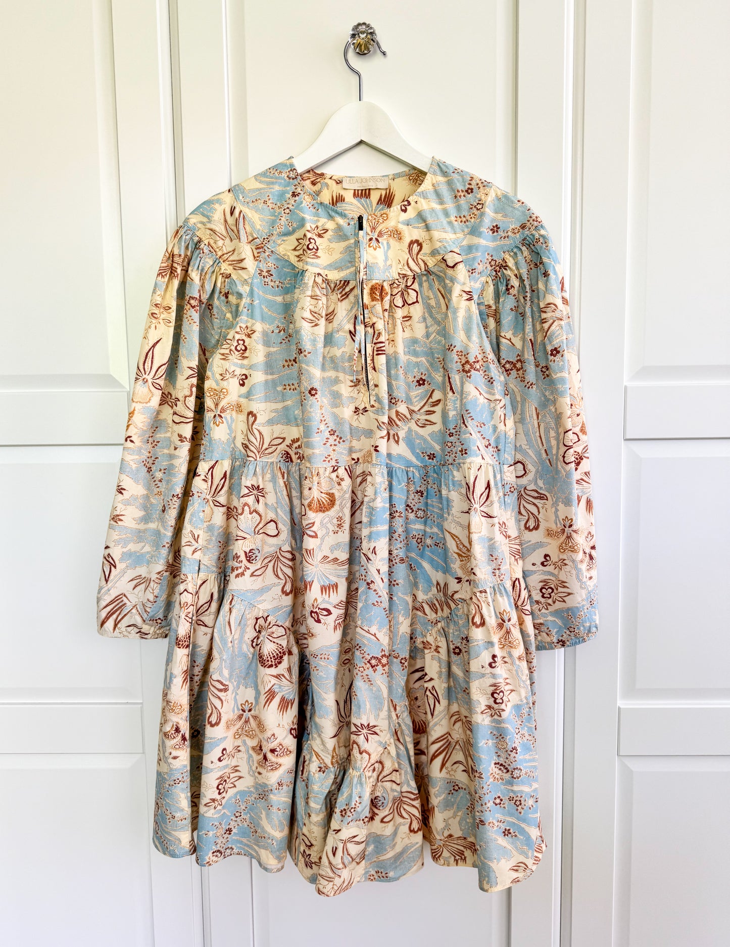 Ulla Johnson ‘Leiko’ blue floral dress