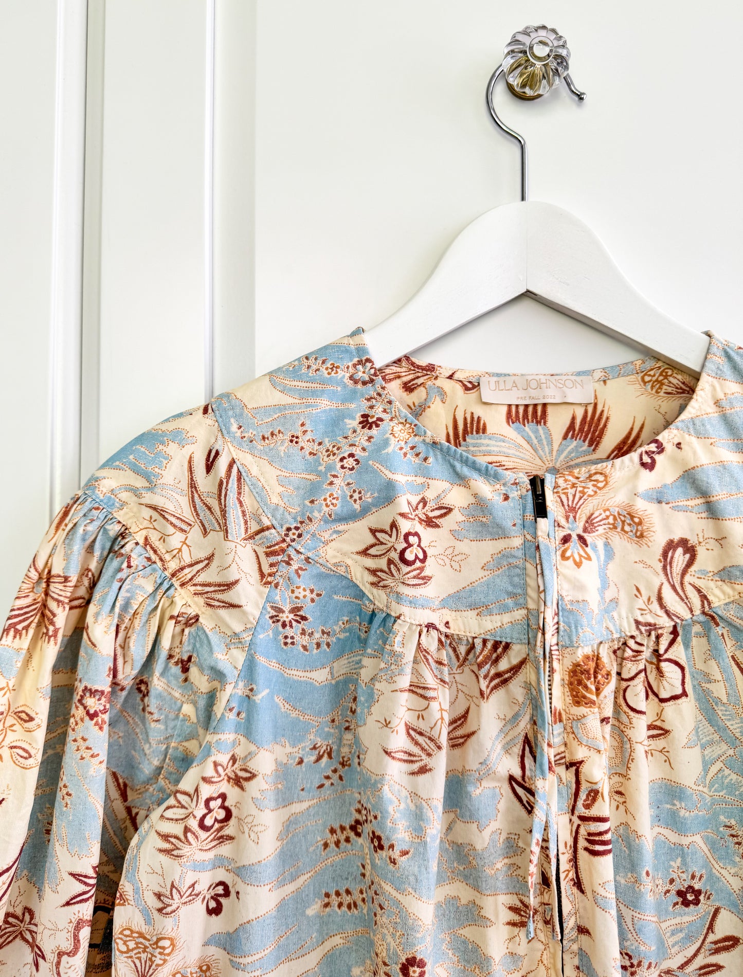 Ulla Johnson ‘Leiko’ blue floral dress