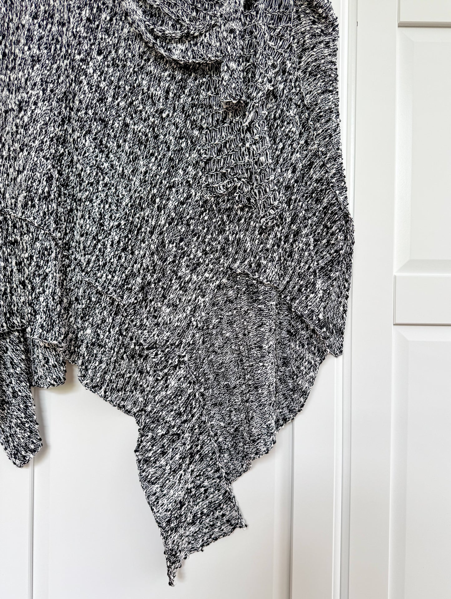 Zuza Bart knit black cotton sweater