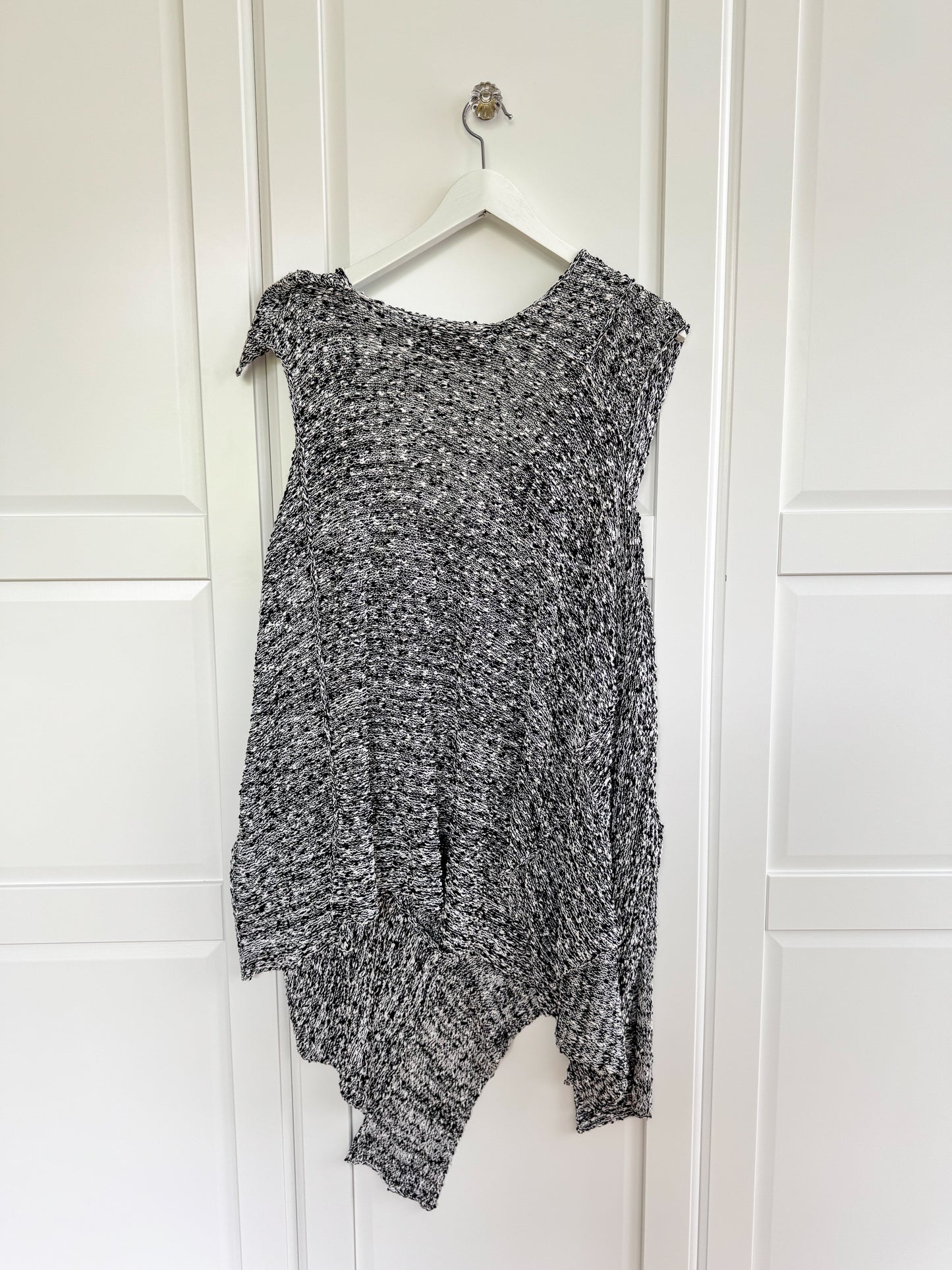 Zuza Bart knit black cotton sweater