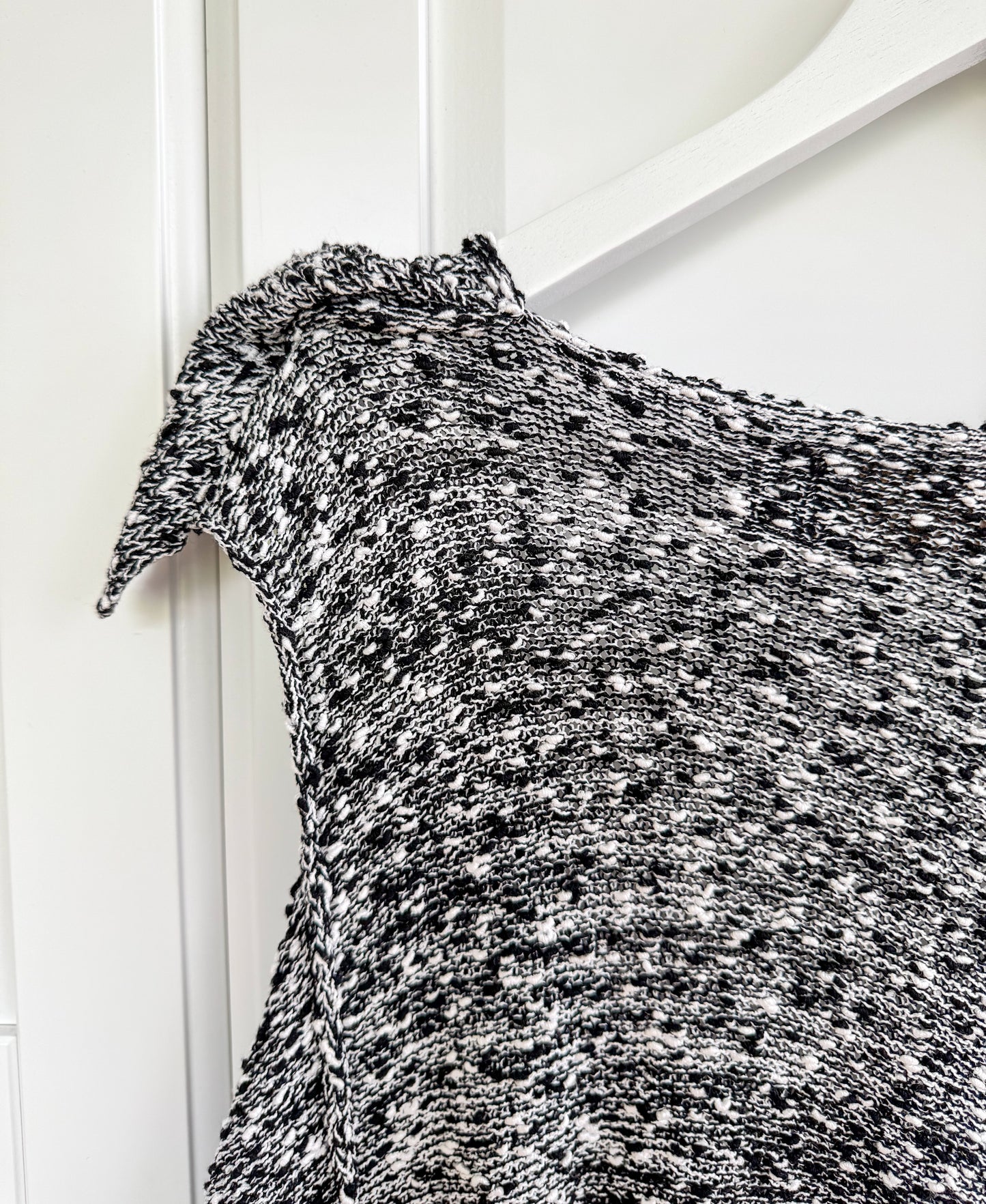 Zuza Bart knit black cotton sweater