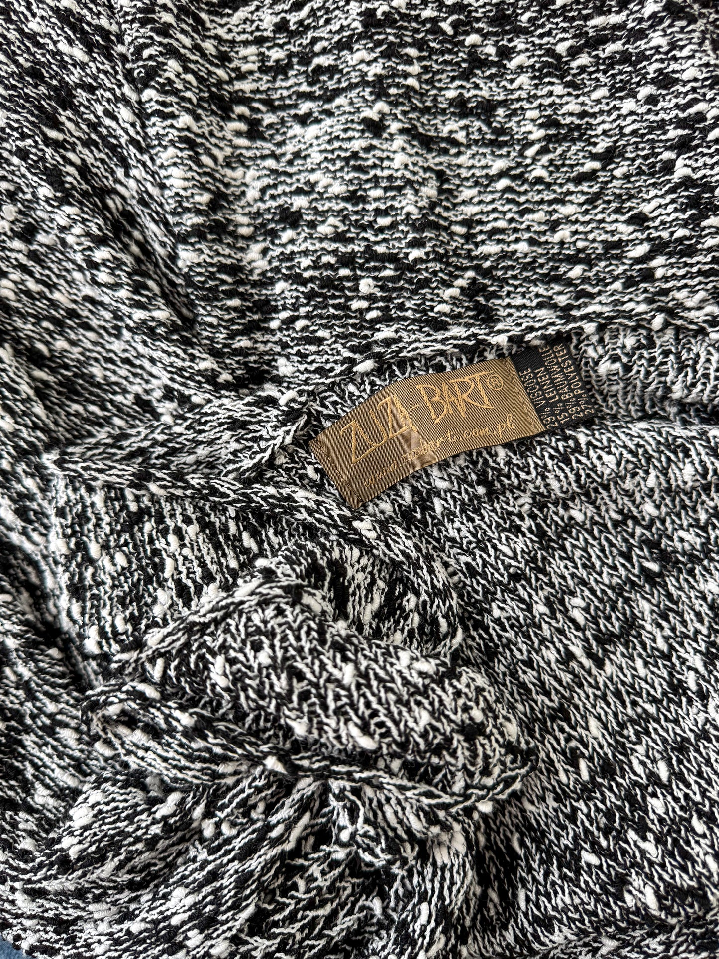Zuza Bart knit black cotton sweater