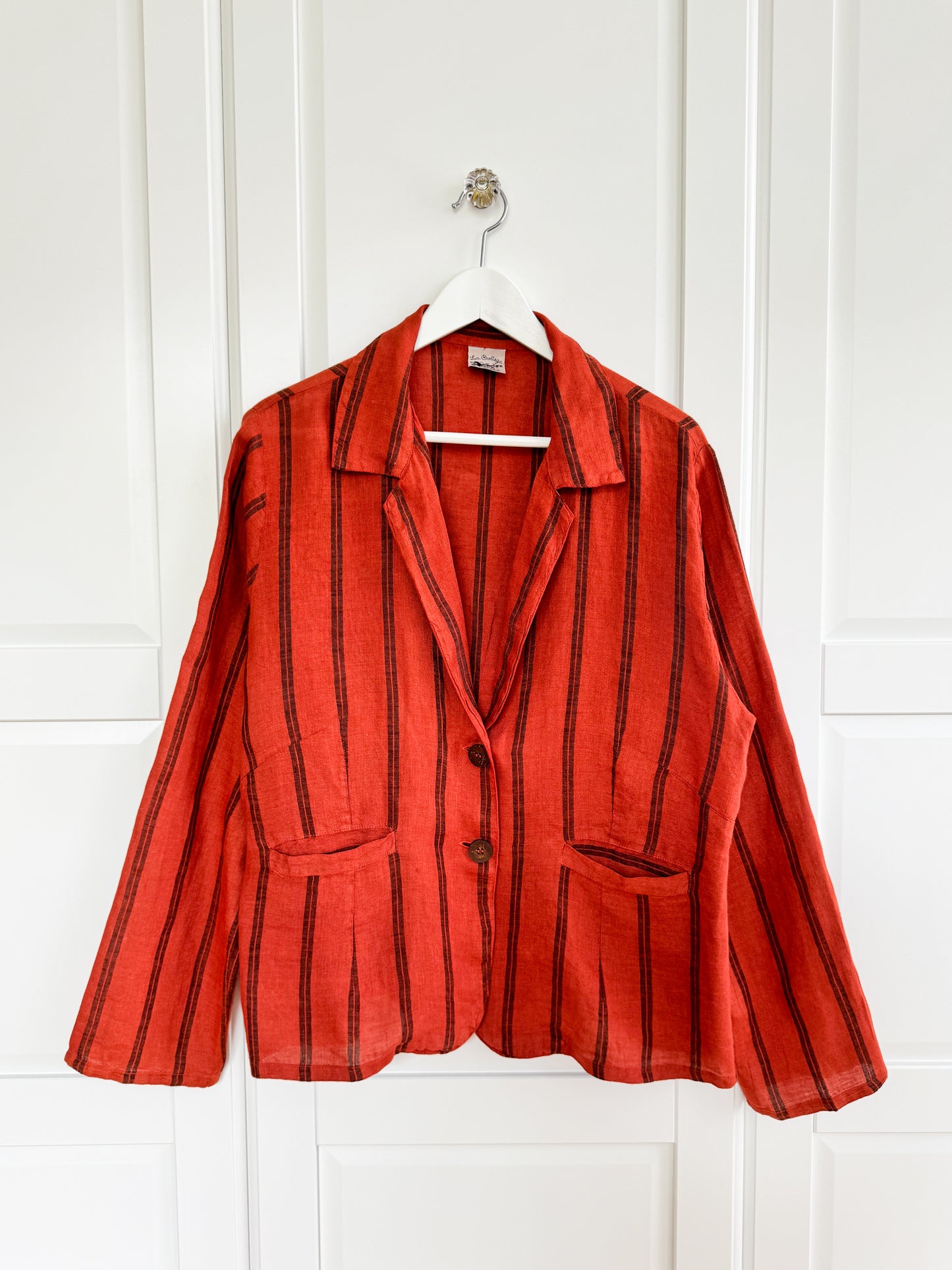 La Bottega di Brunella striped linen jacket