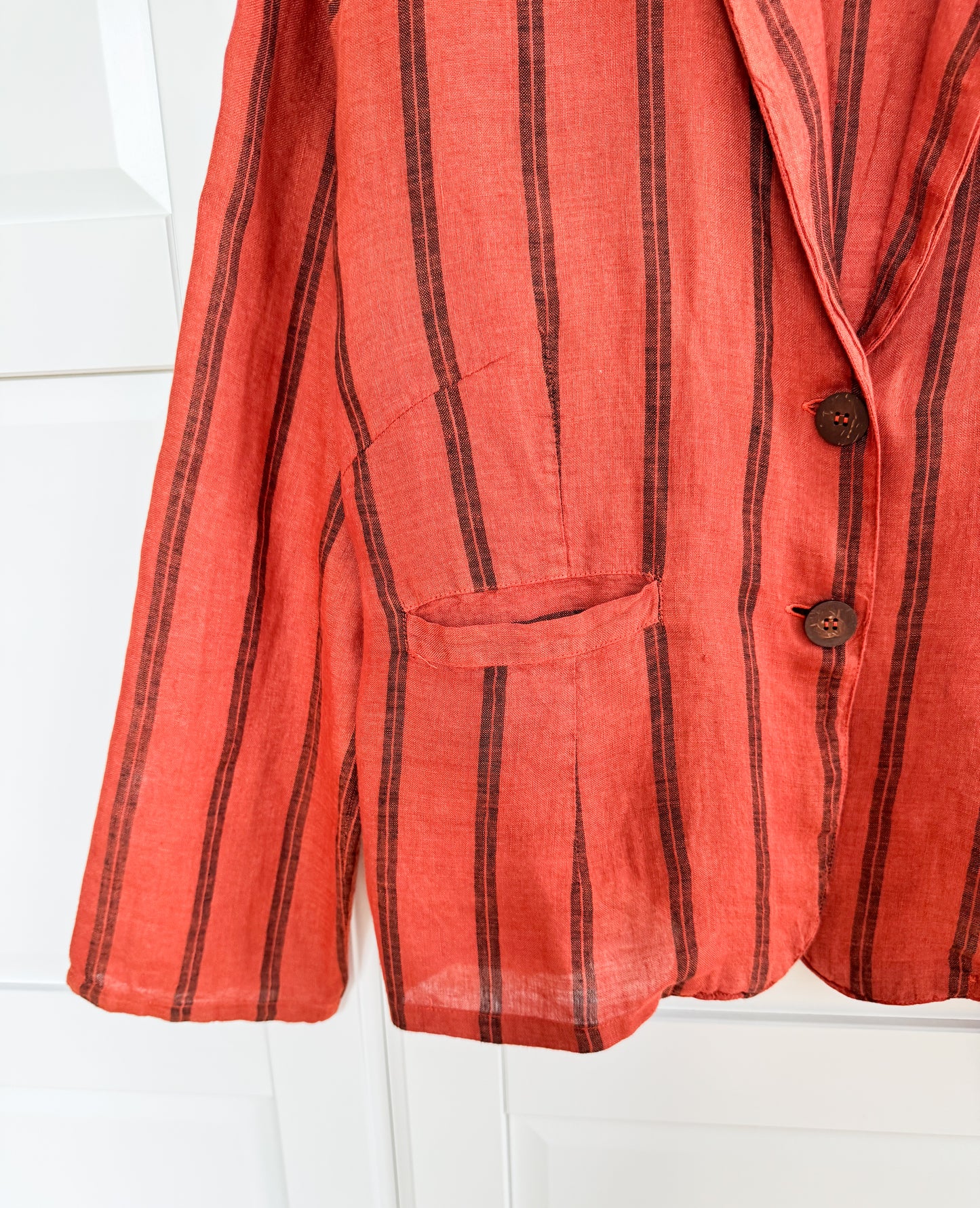 La Bottega di Brunella striped linen jacket