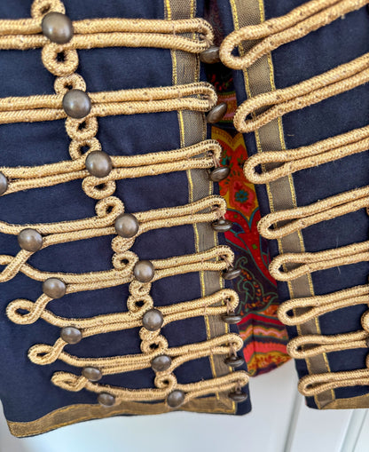 Etro braid-detail military style jacket
