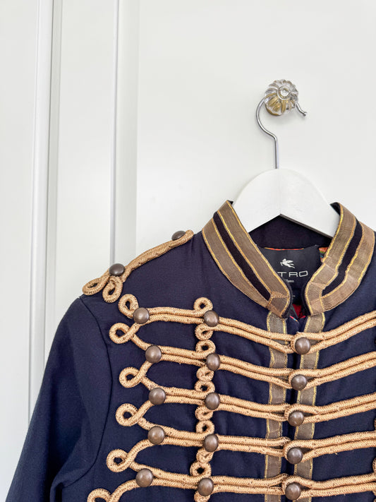 Etro braid-detail military style jacket