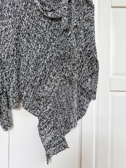Zuza Bart knit black cotton sweater