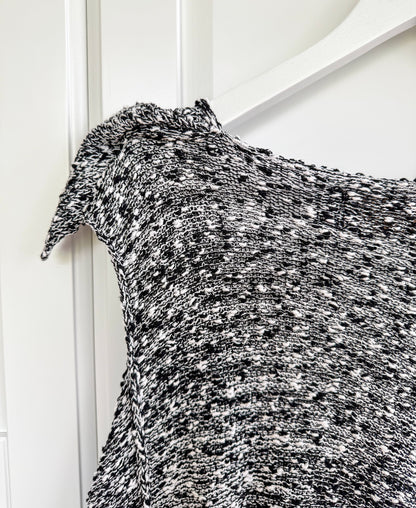 Zuza Bart knit black cotton sweater