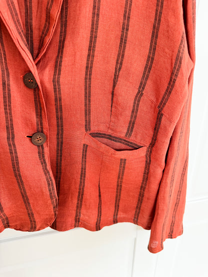 La Bottega di Brunella striped linen jacket